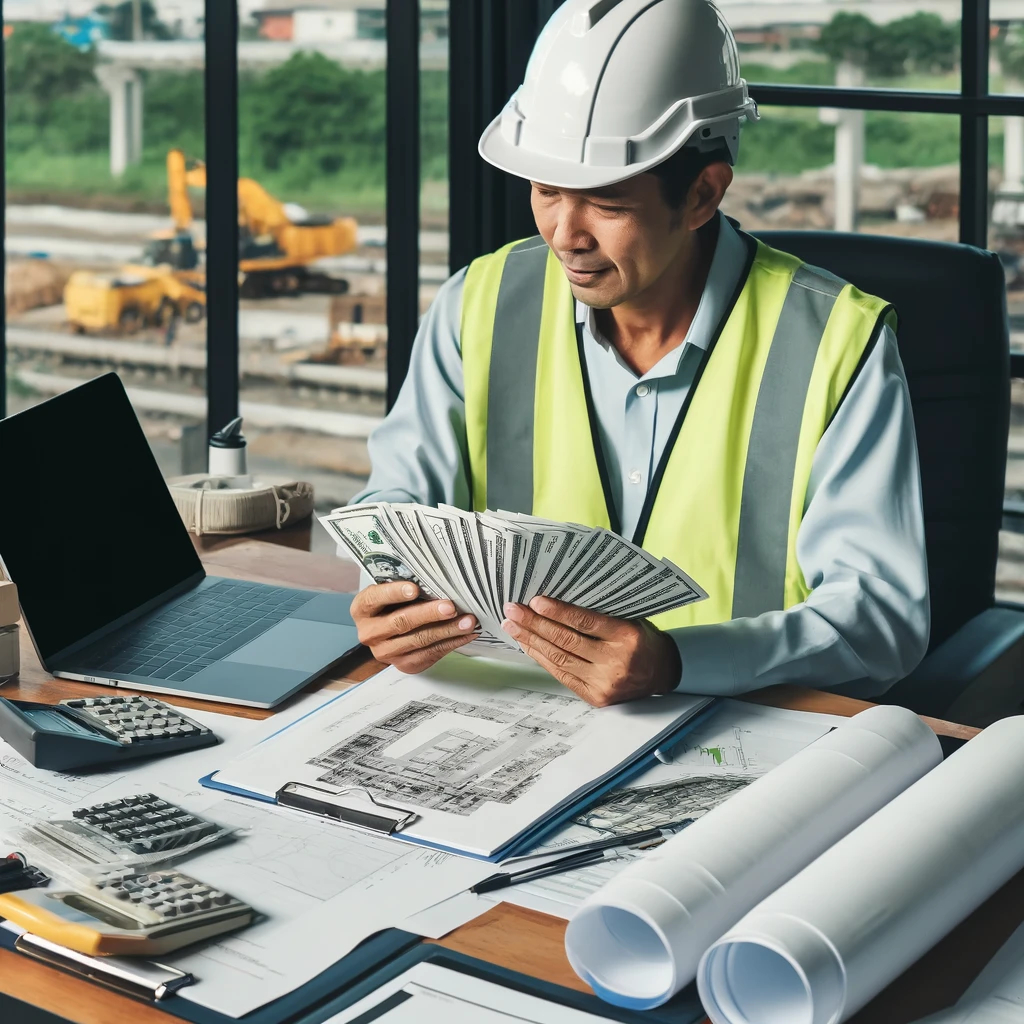 Contractor Holds Money He Collected from His Accomplieshed Works